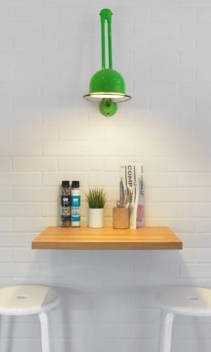 White Nicolle stool at the Hotel Campanile in Villepinte.