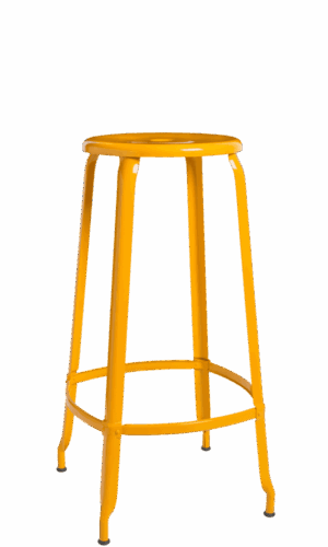 Tabouret de bar jaune
