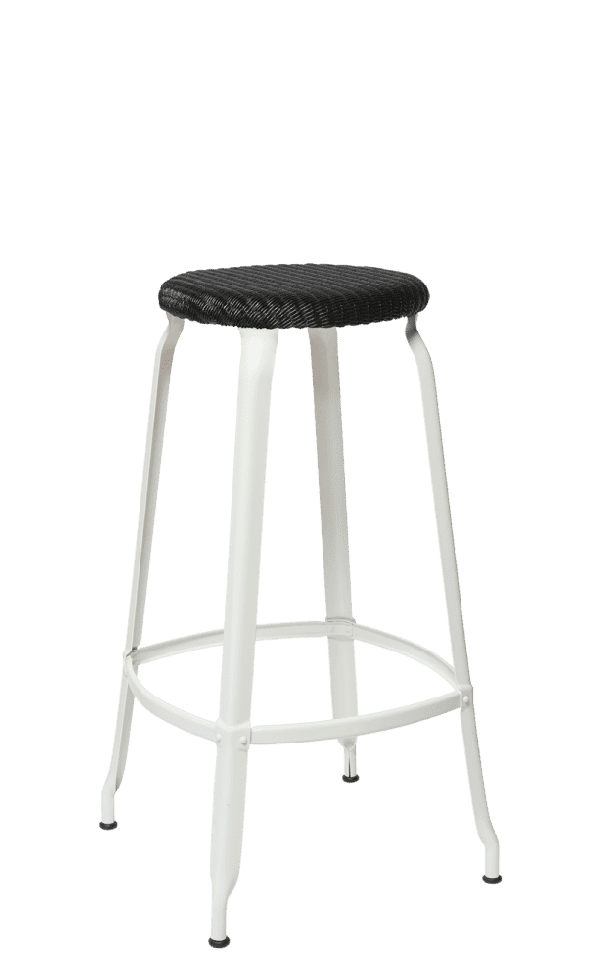 TABOURET_NICOLLE_METAL_LOOM_NOIR_BLANC_BRILLANT_75_FT_R-600x960-1 Tabouret de bar blanc original