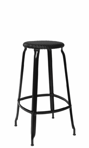 Black is black... tabouret de bar look indus