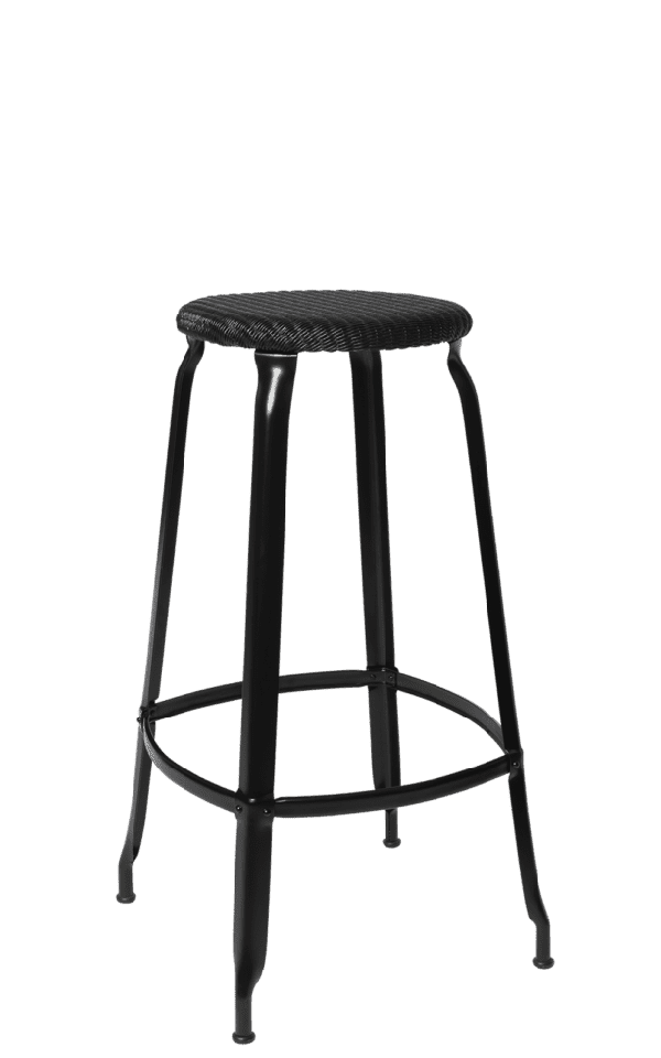 Black is black... tabouret de bar look indus
