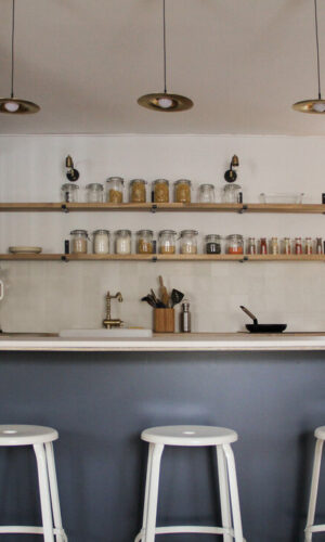 Tabourets de cuisine en métal, pour petit espaces