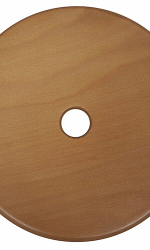 Chaise Nicolle with natural wood seat and metal frame, height 75-cm