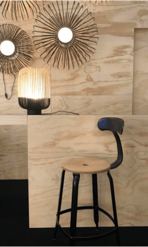 Chaise H60 bois et métal