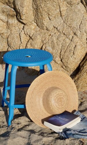 Tabouret métal d'extérieur