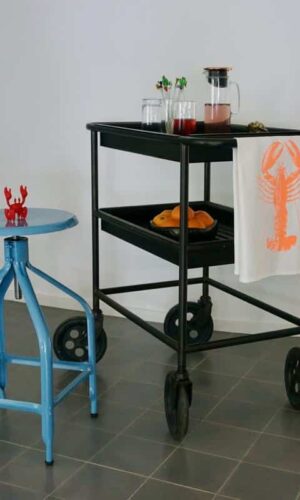 Adjustable Nicolle stool, metal. Canella , easy assembly.