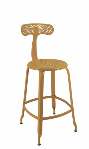 Chaise de terrasse, jardin jaune