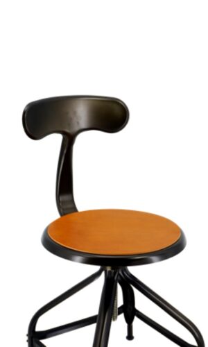 Chaise ajustable et réglable en hauteur avec cuir